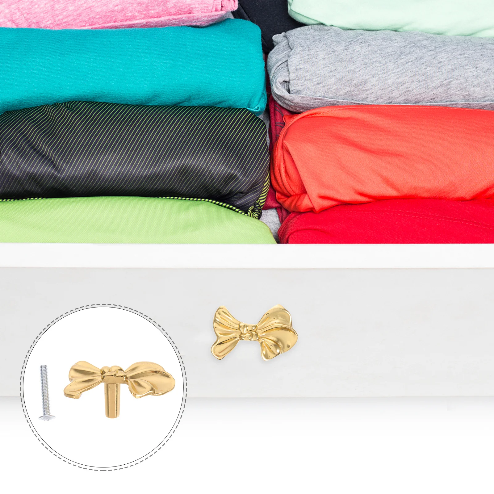 

Brass Single Hole Bow Tie Handle Decorative Cabinet Door Pulls for Kitchen Dresser Wardrobe Bathroom Hardware Cabinet Hardware