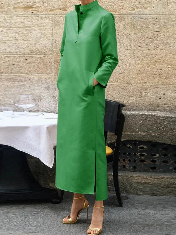 formal-straight-stand-collar-commuter-dresses-fashion-printed-milk-silk-leggings-summer-2019-no-brand-registered-trademark