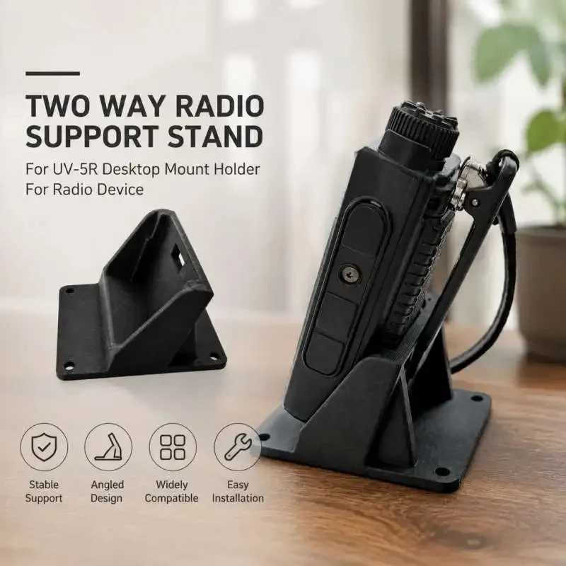 Desktop Stand Bracket For FT-70 Radio Portable Communication Device Holder
