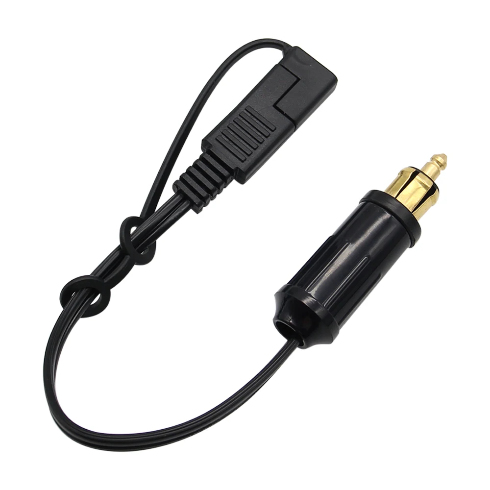 1pc DIN Hella Powerlet Plug to SAE Battery Adapter Connector Cable for BMW Motorcycle with SAE To SAE Adapter High Quality
