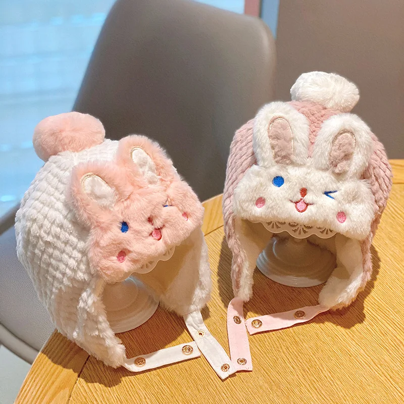 1–4 Stück Winter-Babymütze, warme, mit Fleece gefütterte Gehörschutzkappe für Kleinkinder, Mädchen, weiche, gemütliche Säuglingsmütze für kaltes Wetter