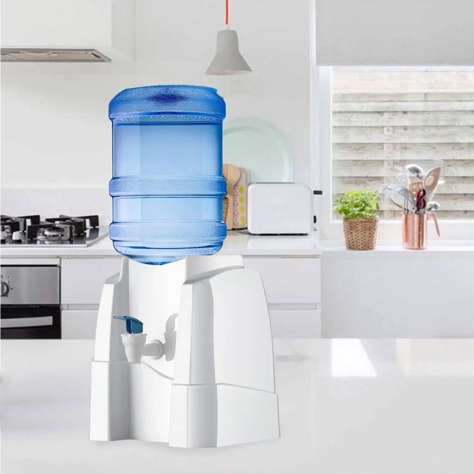 

Desktop Water Dispenser Water Bottle Bucket Holder Mini Drinking Fountain Machine Barbecue Office Kitchens Outdoor