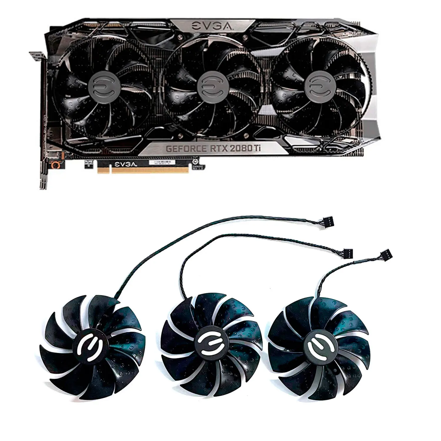 

For EVGA RTX 2080 Ti FTW3 Ultra 2070 Super RTX2080 Graphics Card Cooling Fan 87mm Pld09220s12h Cooler Fan Replacement