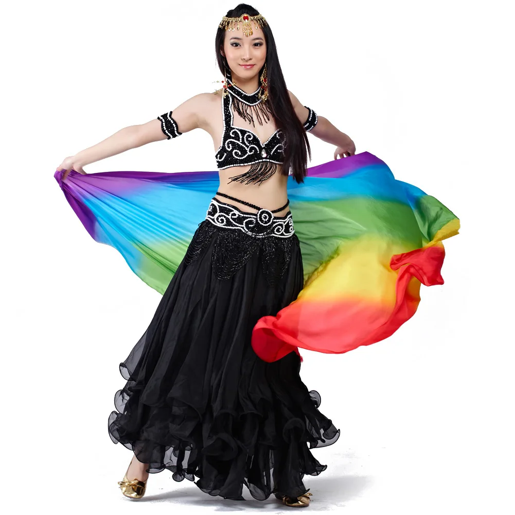 customized belly dancewear performance costume 5-piece set indian clothes women belly dancing bra skirt