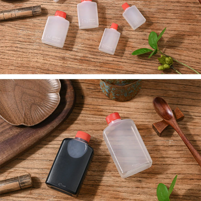 2Pcs/Lot 6ml 15ml 23ml 30ml Sushi Soy Sauce Bottle Transparent PE Food Grade Plastic Takeout Packaging for Seasoning