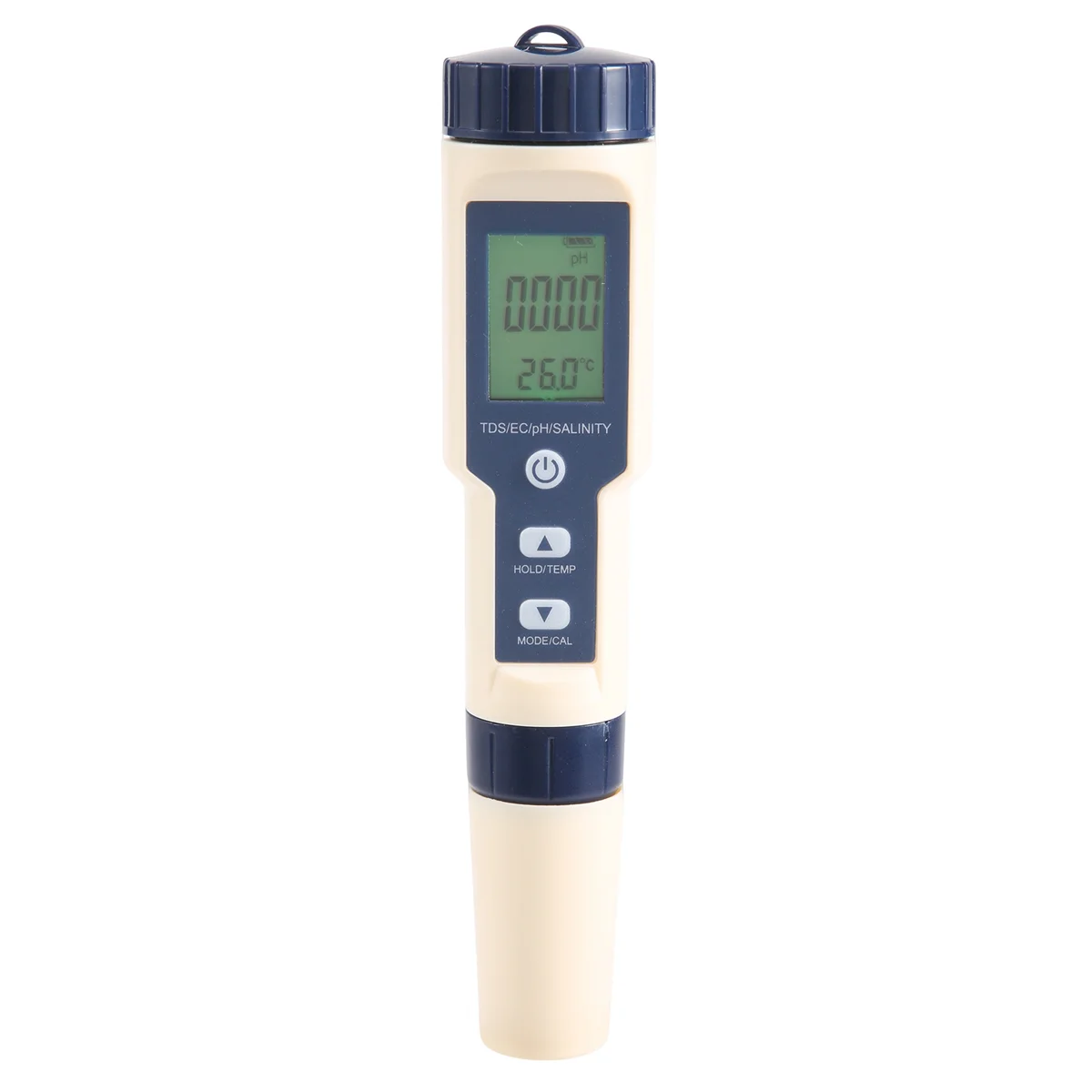 5 in 1 TDS/EC/PH/Salinity/Temperature Meter Digital Water Quality Monitor Tester for Pools, Drinking Water, Aquariums(with