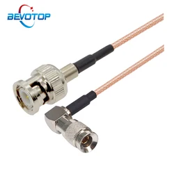 CC4 DIN 1.0/2.3 Right Angle to BNC Male / Female 75 Ohm RG179 Pigtail HD SDI Cable for Blackmagic HyperDeck Shuttle