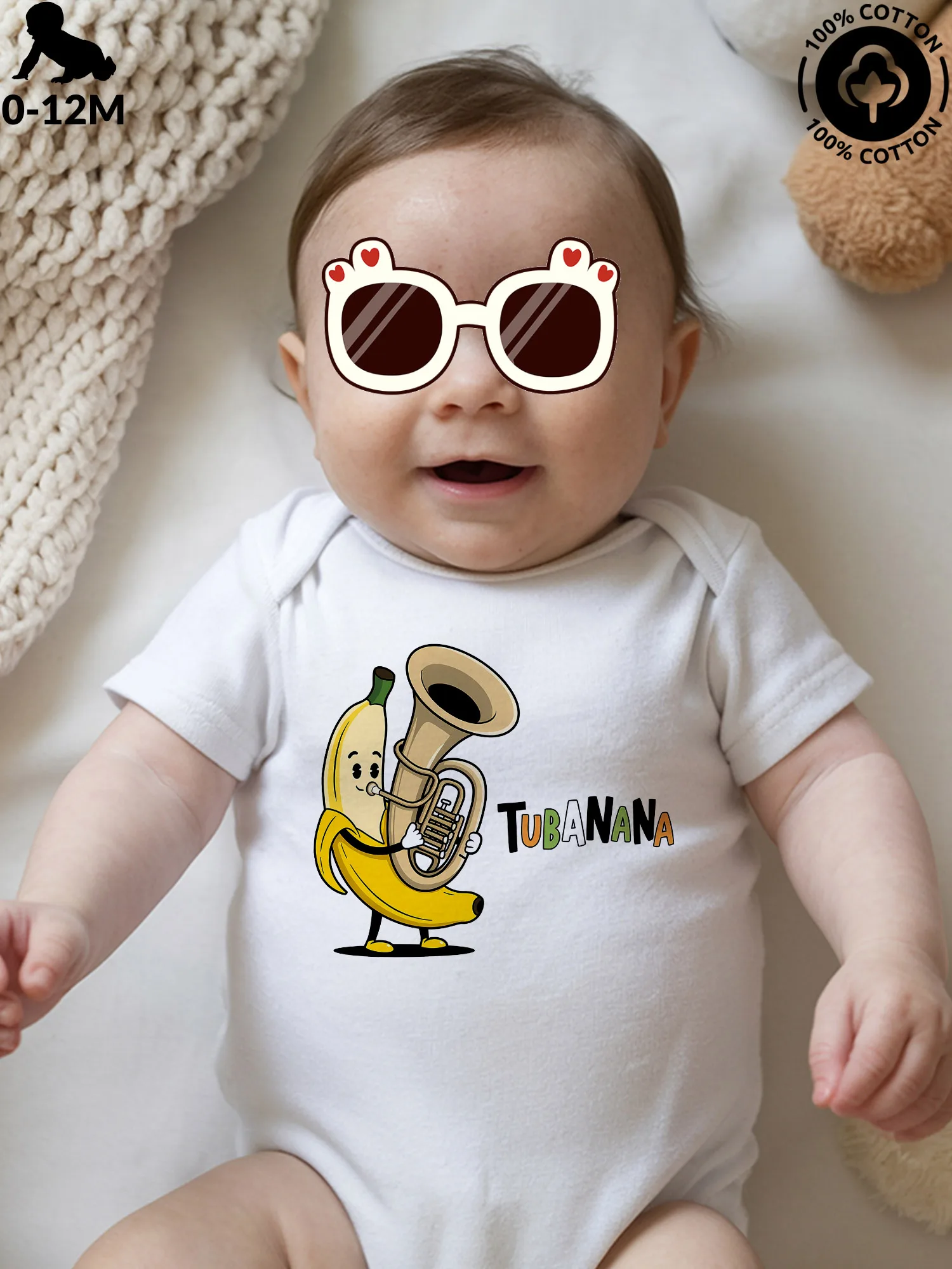 

Детский костюм для ползания Tubanana унисекс, мягкий комбинезон из чистого хлопка, всесезонное белое боди 190GSM