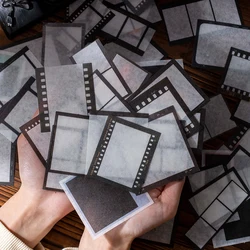 100 pcs Vintage photographic film Sticker Adhesive paper Sticker Decorative Scrapbooking Diary Album junk journal supplies