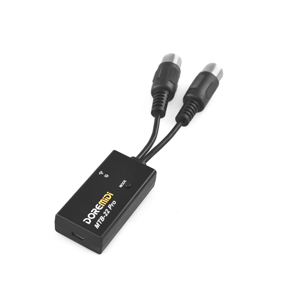 

5 Pin MIDI Adapter MIDI to Wireless BT 5.0 Adapter MIDI IN MIDI OUT Anti-interference for Digital Pianos