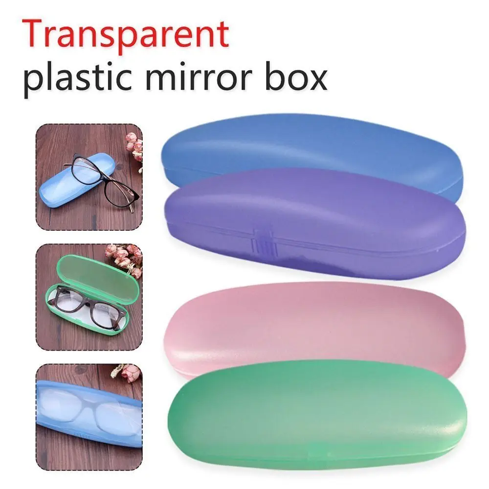 Transparent Case Storage Box Glasses Storage Eyewear Cases Lightweight PVC Hard Plastic Case