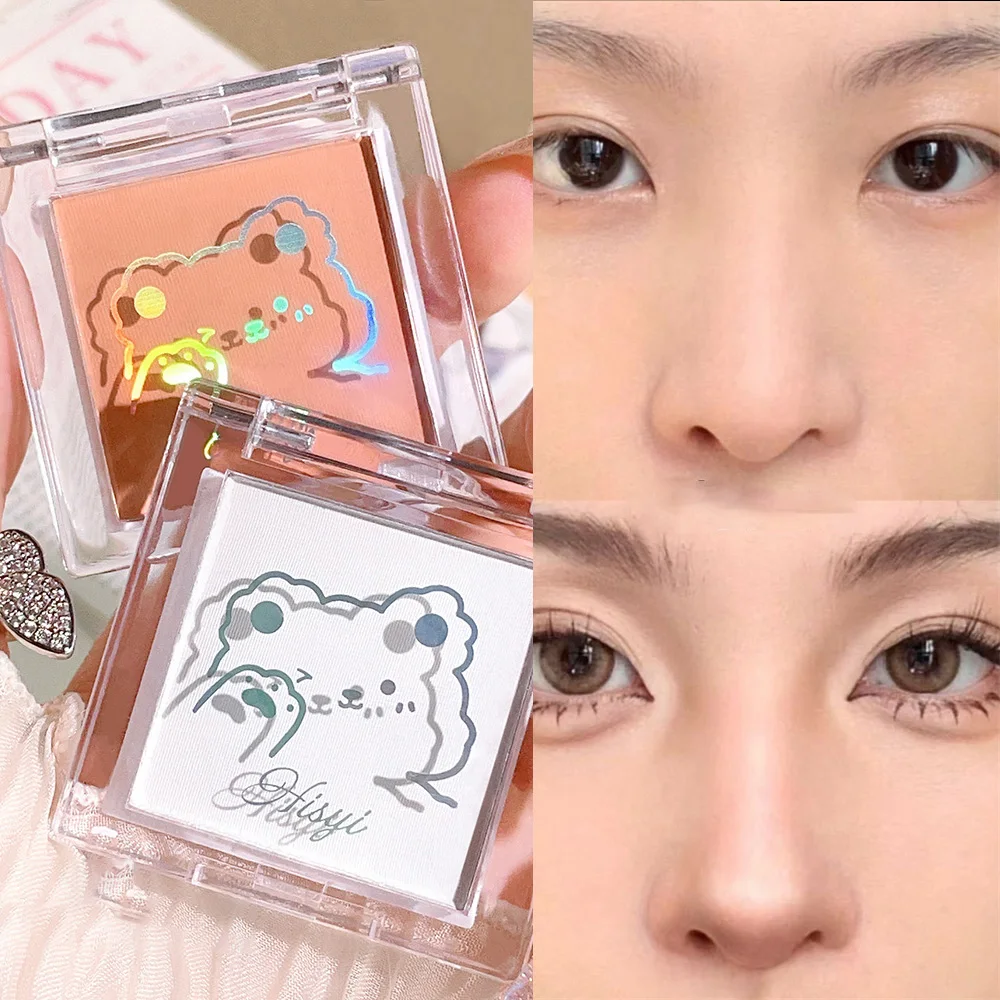 Matte Monochrome Eyeshadow Palette Natural Light Highlighter Powder For Delicate Eye Contouring White Jade Brightens Makeup