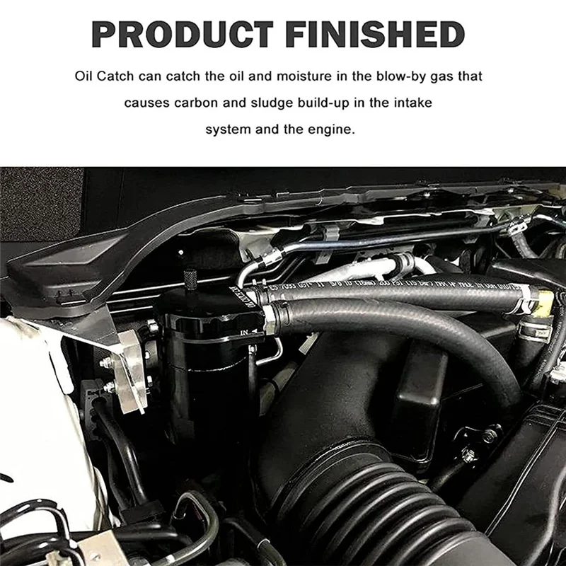 

NEW-Oil Catch Can Kit Oil Catch Can Reservoir Tank For Ford F150 5.0L Raptor 2.7L 3.5L Ecoboost