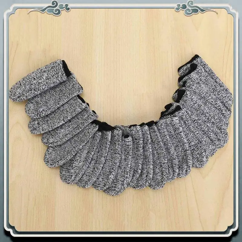 AC76-200 Buah Pelindung Jari Anti-Potong, Pelindung Jari yang Dapat Digunakan Kembali, Cocok untuk Pekerjaan Dapur dan Pahatan