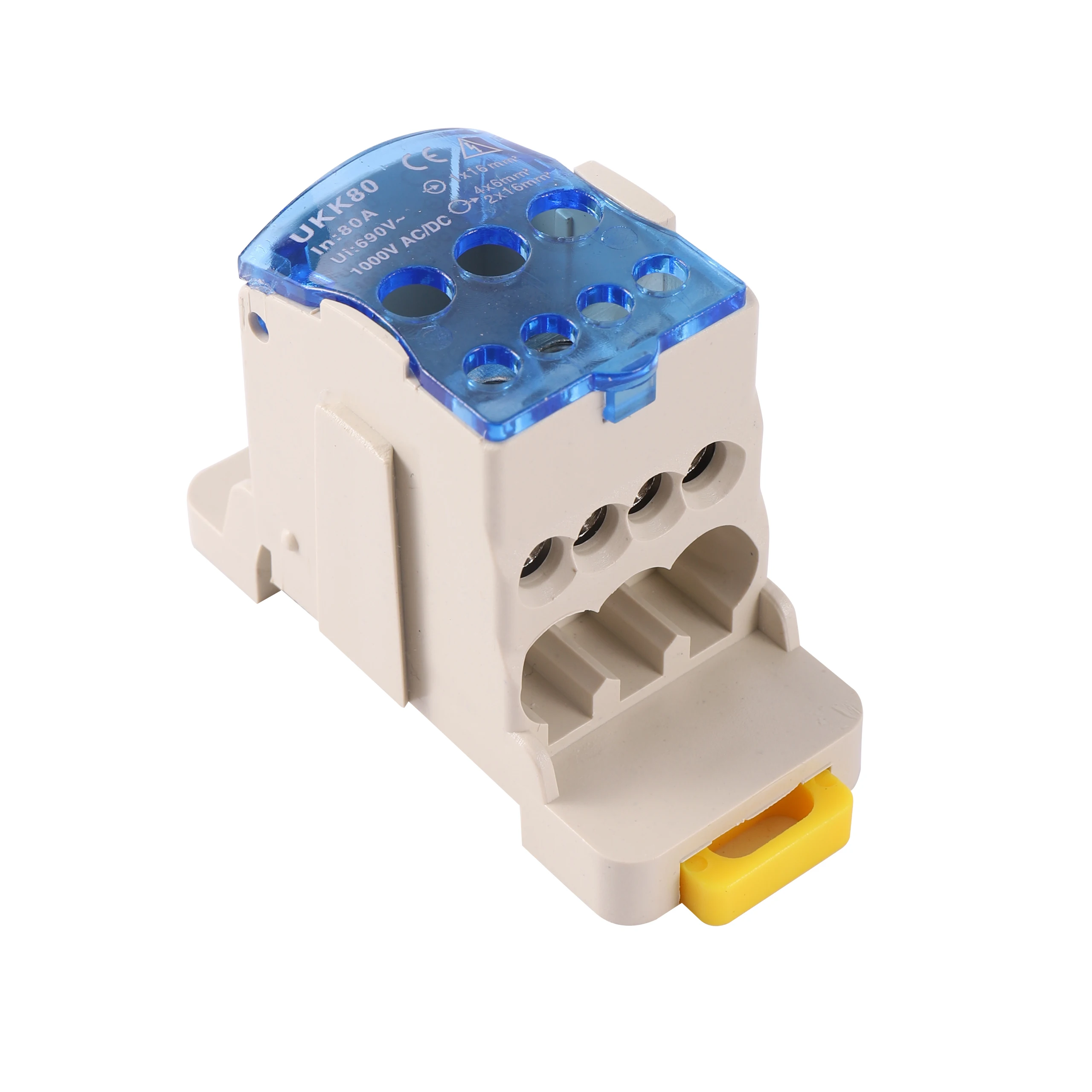 Din Rail Distribution Box Block One In Multiple Out UKK Power Universal Electric Wire Connector Junction Box Terminal Block 1 Pc