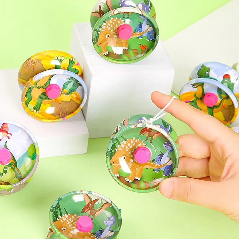 1Pcs Funny Toy Alloy Cartoon Dinosaur Yo-Yo Toy Birthday Christmas Party Favors Carnival Reward Adult Gifts