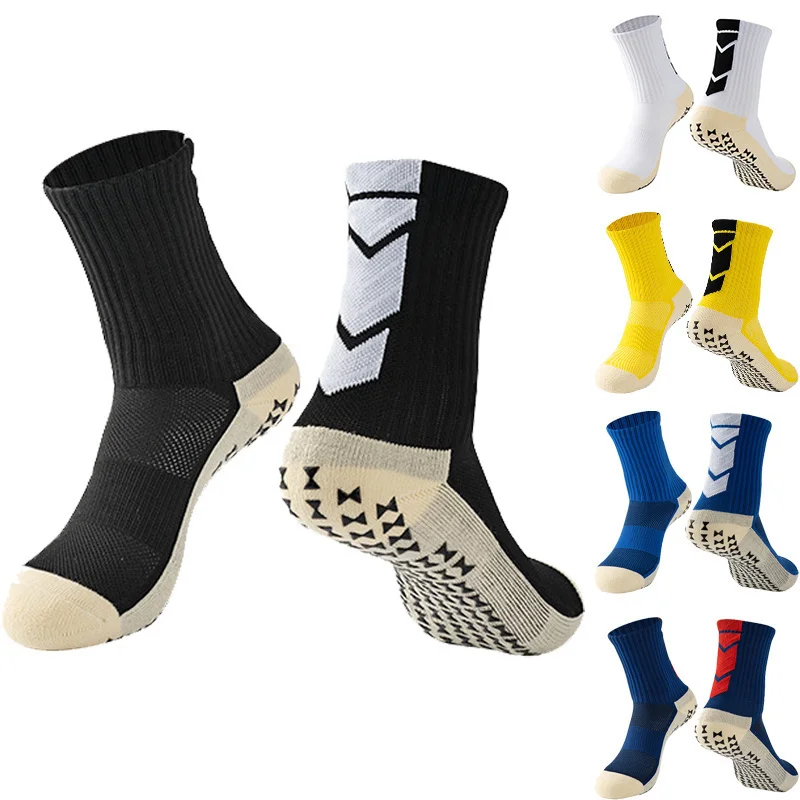 

2023 Men Bottom Non-slip Towel Short Socks Unisex Thickened Football Racing Training Sports Socks Women Outdoor Cycling Stoc