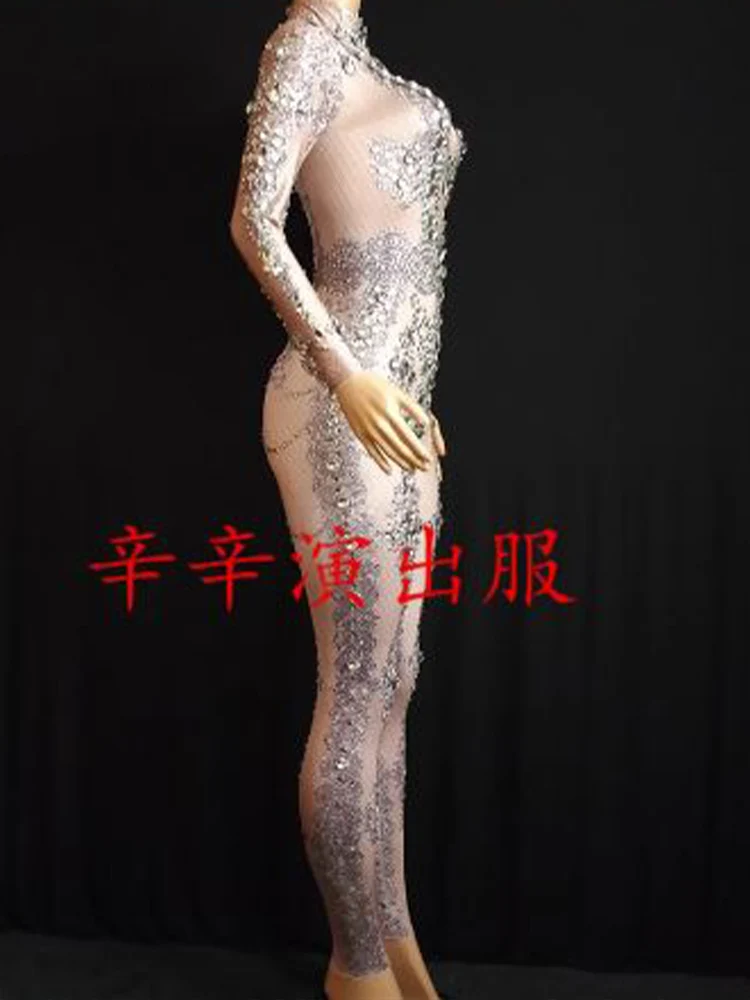 High Quality Hot Diamond Elastic Jumpsuit 2024 New Fashion Customized Women'S Clothing