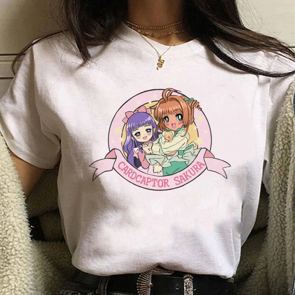 

Cardcaptor Sakura top women anime harajuku comic t shirt female comic harajuku y2k clothes