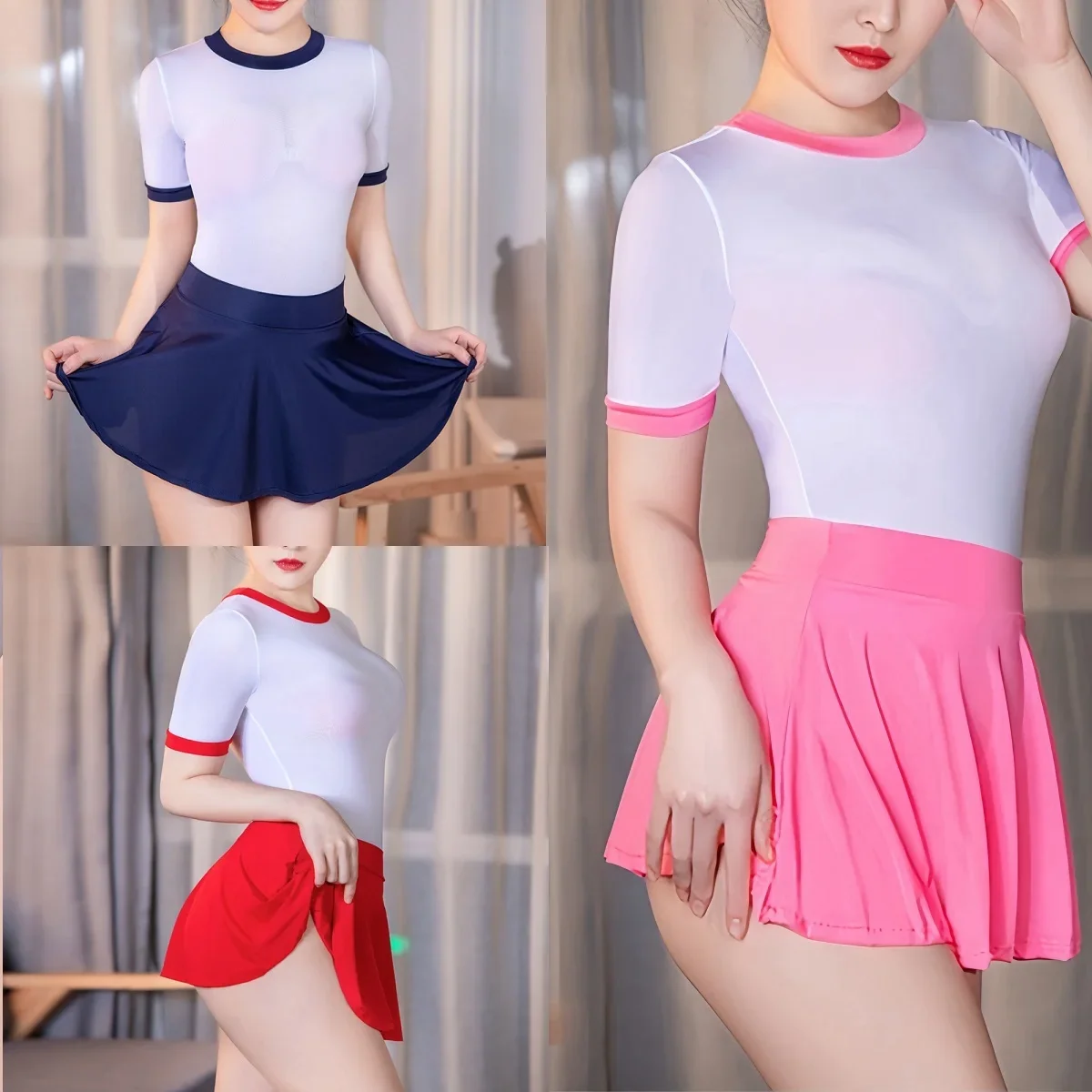 FREEAUCE Summer Fashion Korean Japan Girls A Line Pleated Mini Short Skirts sexy High Waist Black Skirt for Women Clothing