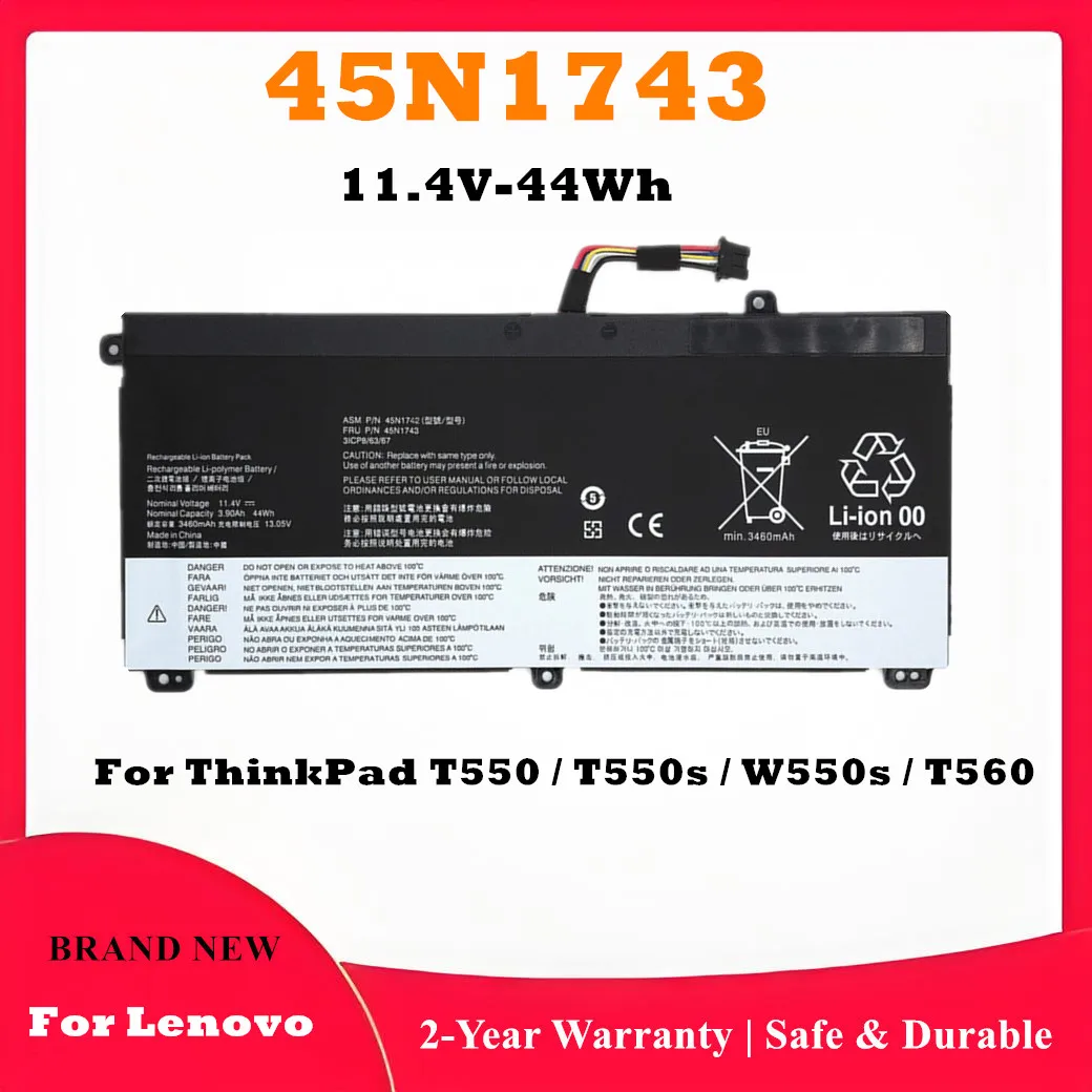 

45N1743 Battery for Lenovo ThinkPad T550 T560 T550s W550s Series