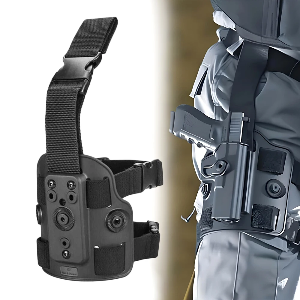 

Tactical quick draw holster Drop Leg Platform Polymer Drop Leg Panel Attachments for Holsters and Magazine Pouches