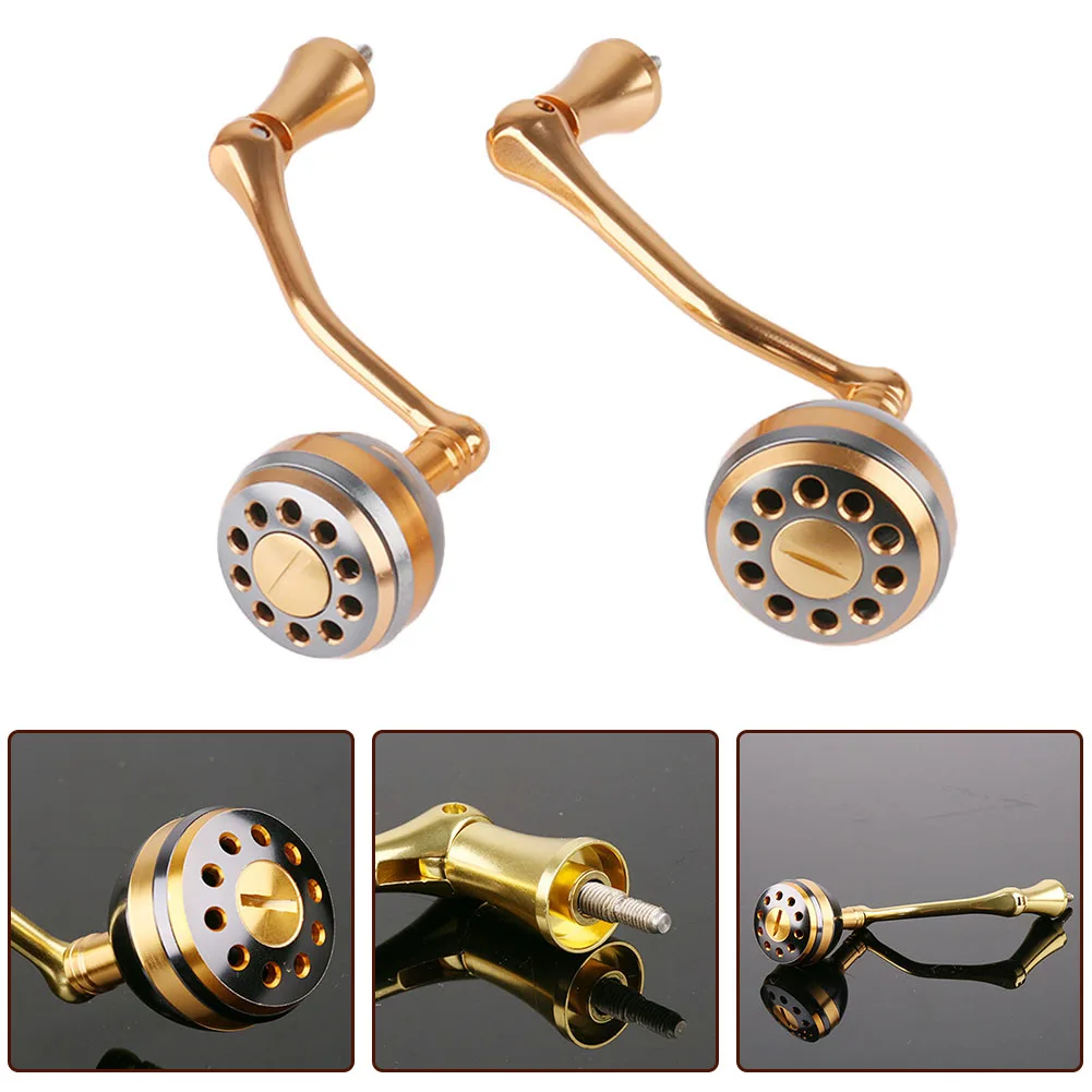 DIY Screw-in Metal Fishing Reel Rocking Handle Folding For Spinner Reel Metal Fishing Reel Rocking Handle Accessories