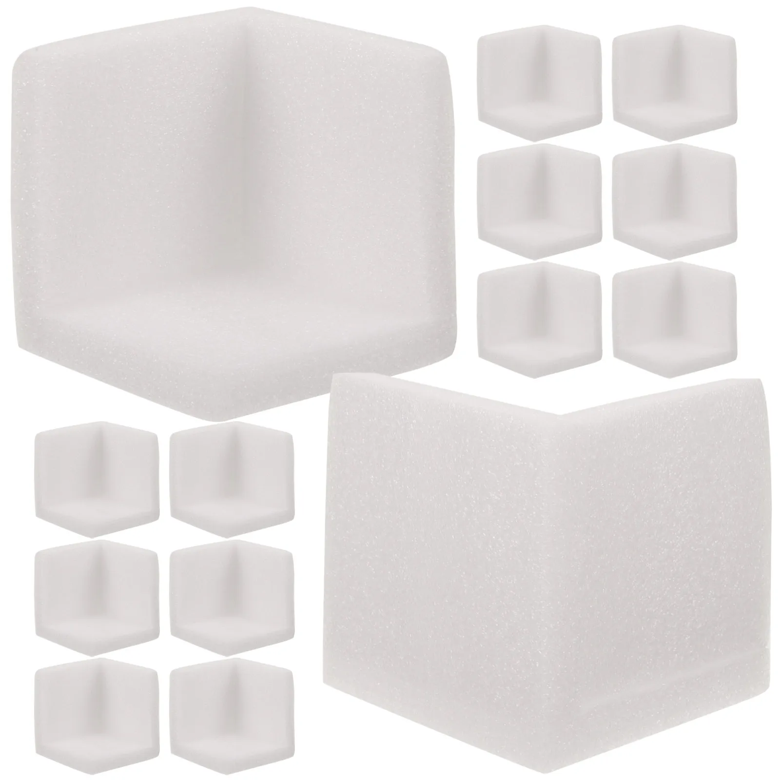 50Pcs Corner Protectors Expanded Polyethylene Anti-Collision Protection for Furniture Picture Frames Packaging Moving Storage