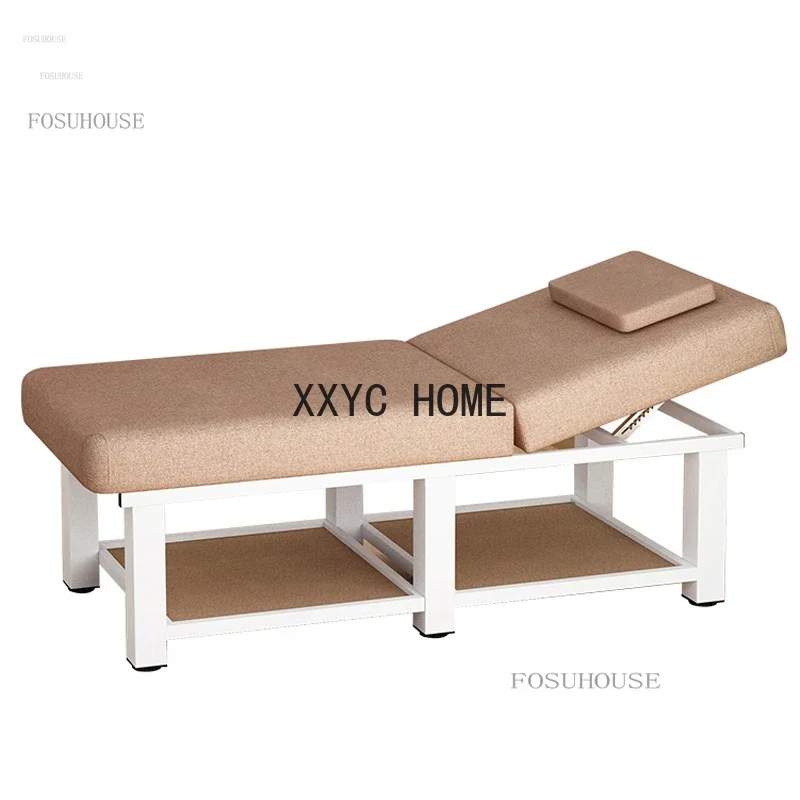 High-end Massage Tables Beauty  Special  Beds Physiotherapy Home  with Hole Folding Embroidery Spa