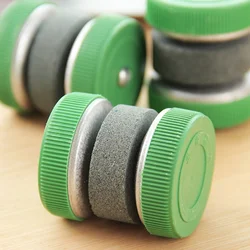 2 Pcs Compact Round Eco-Friendly Knife Sharpener Grinder Stones