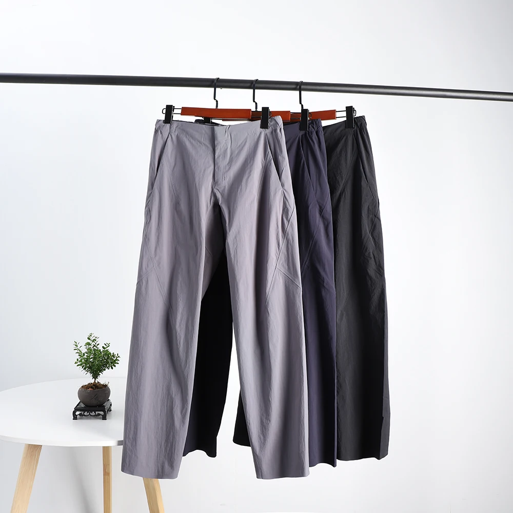 

Full Pring Proc Men's Outdoor Sports Casual Pants Autumn Sle Qui Dry Breathable Color Straight Leg Elastic