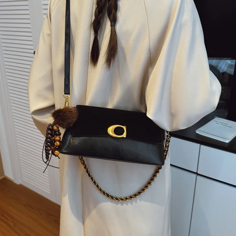 

Popular Classic Elegant Leather Handbag For Ladies Shoulder Bag Crossbody From Luxury Brand Famous Designer Women