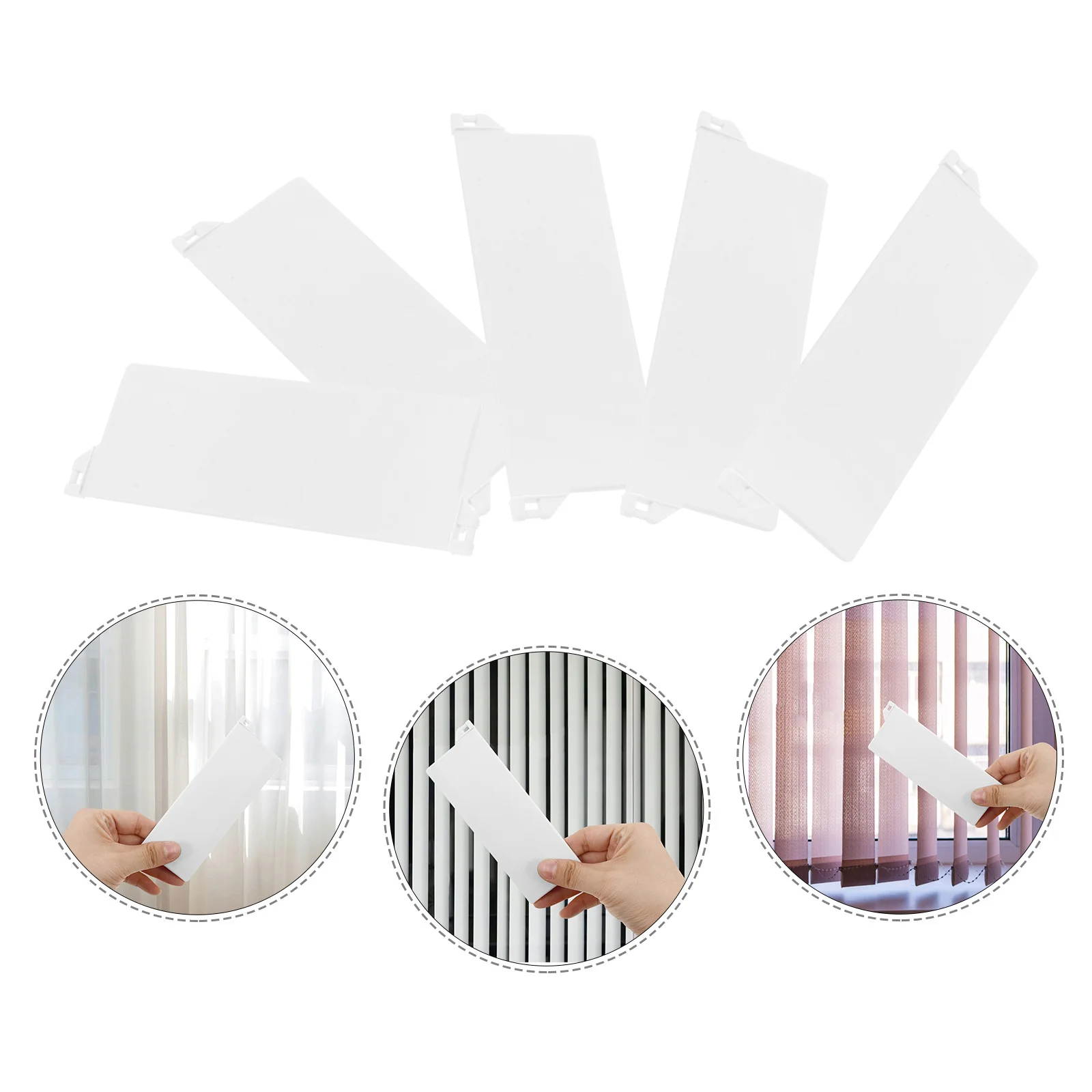 

10Pcs Window Blind Bottom Plates Vertical Blind Repair Replacement Slats Blinds Accessories Accessories for Window Blinds