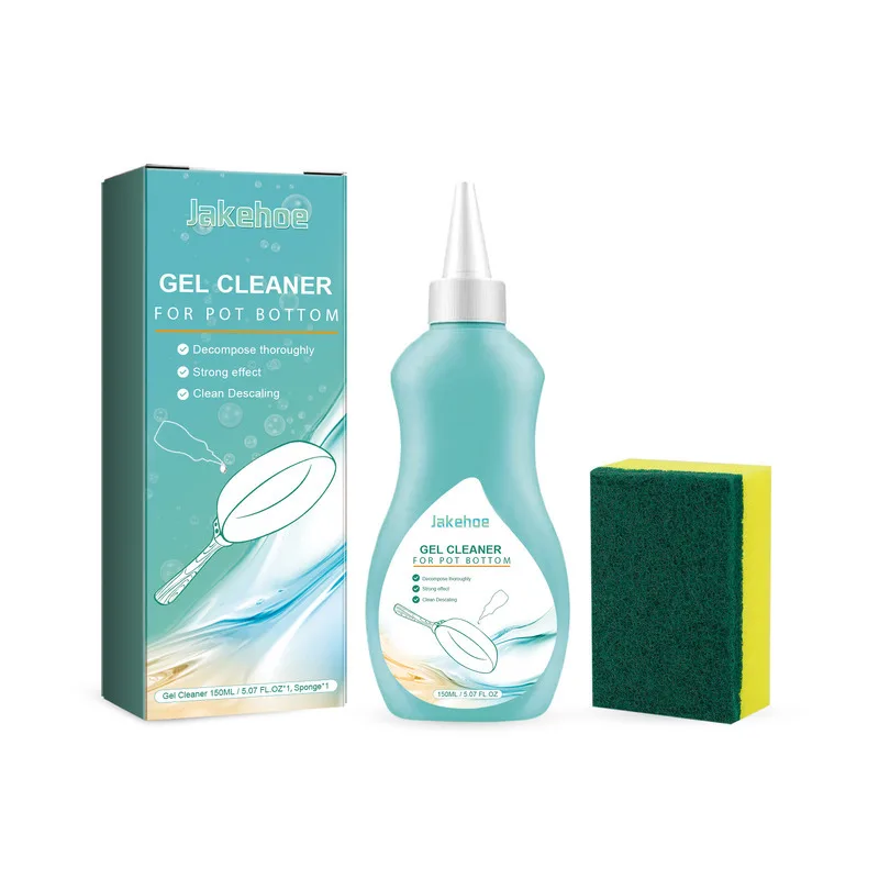 

Cookware Bottom Gel Cleaner Kitchen Stove Pots Pans Oil Stain Pot Bottom Rust Removal Cleaner With Sponge