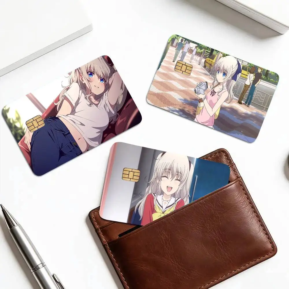 Tomori Nao Anime Charlotte Art Print Credit Card Skin Waterproof PVC Bank Card Decal