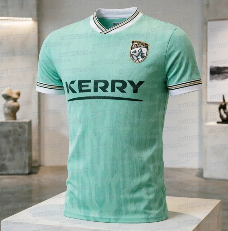 2026 Irland Kerry Fußballtrikot Sommer-Sport-Oversize-T-Shirt Atmungsaktiv Schnelltrocknend Streetwear Kleidung Familienoutfit – Detail 4