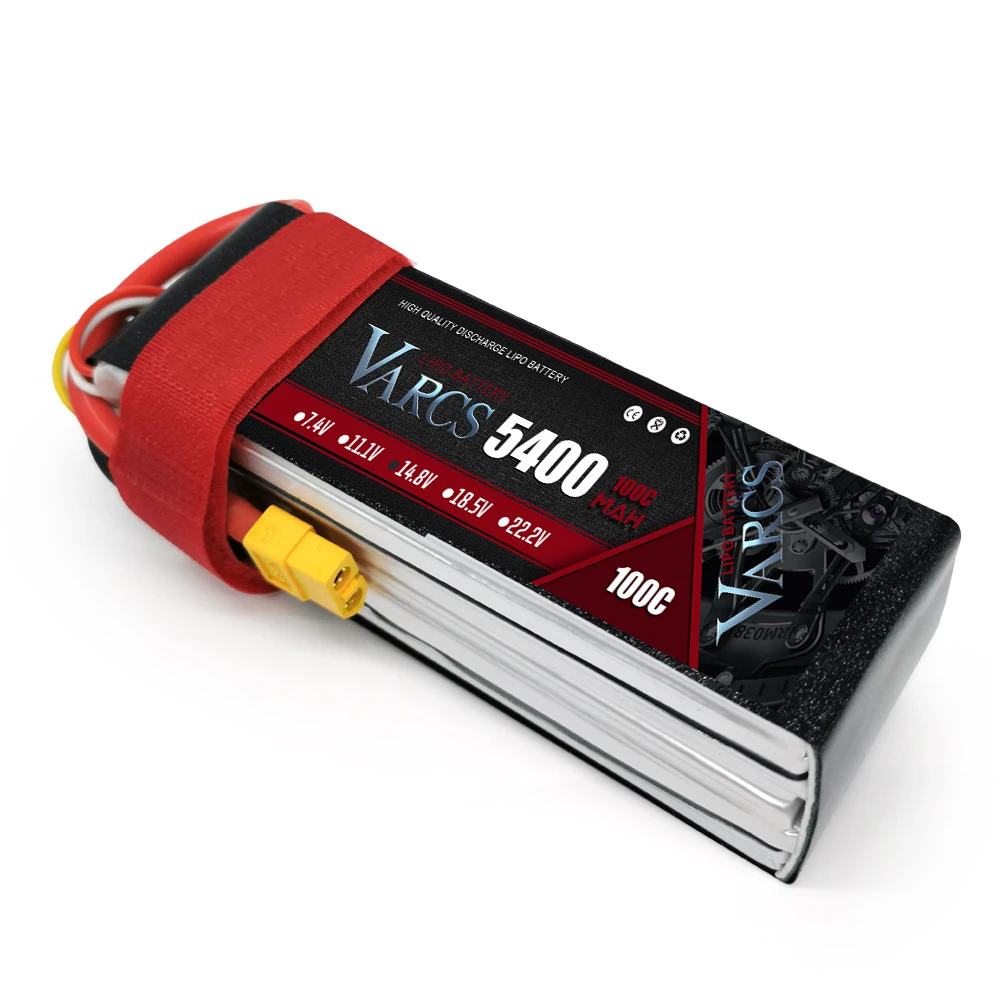 Batterie Lipo VARCS 7.4V 11.1V 15.2V 14.8V 22.2V 2S 3S 4S 6S 5400Mah 6300Mah 6500mAh 6200mAh 6750mAh 8000mAh 7000mAh per auto