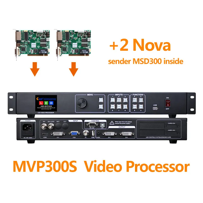 

MVP300S Led Display SDI processor can insert 2 MSD300 sending card Seamless Switcher for Outdoor Indoor Flexible Led Video Panel