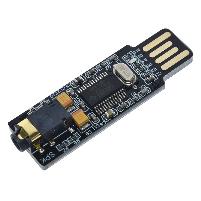 USB Audio Sound Card DAC Decoder Board Mini PCM2704 Drive for PC laptop