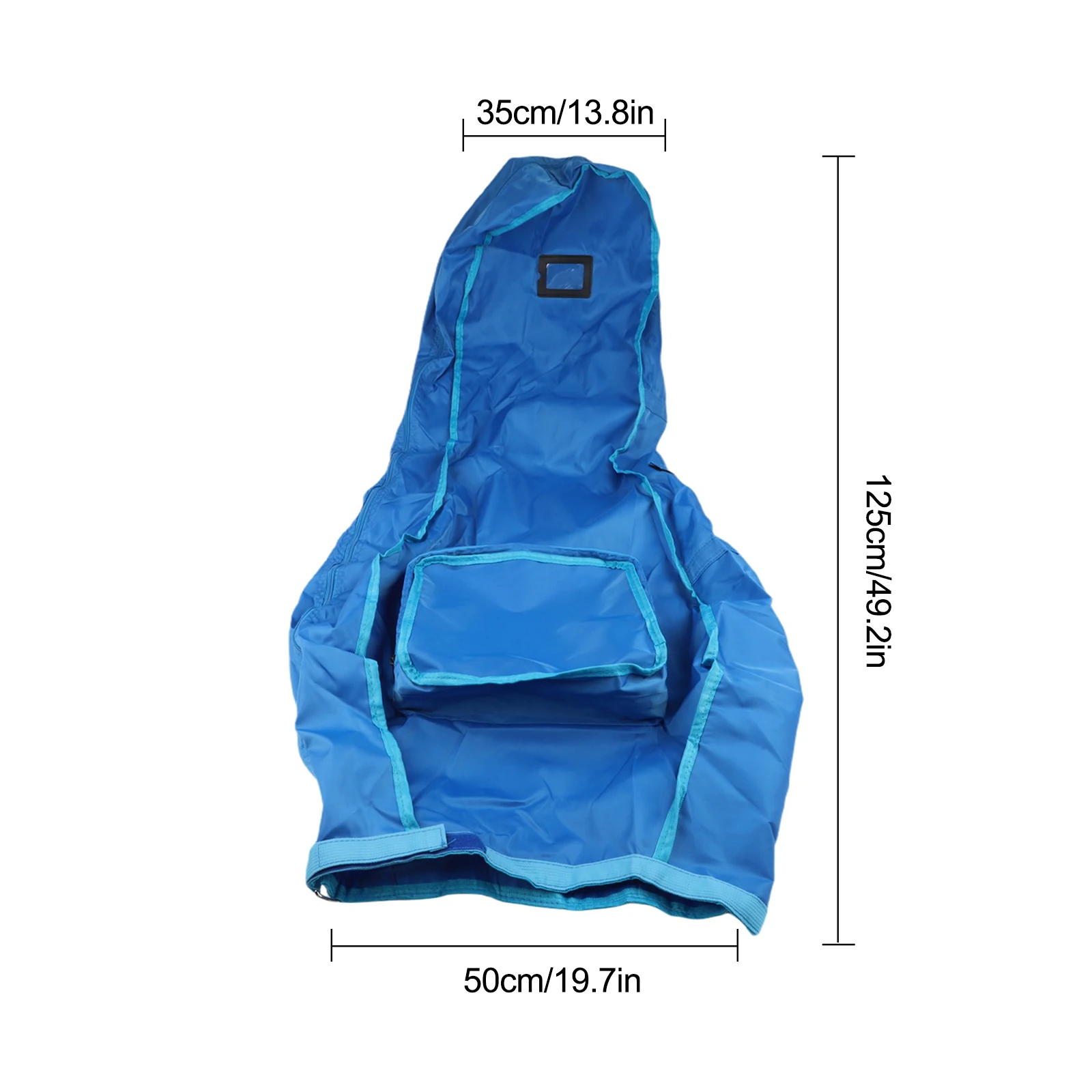 Portable Golf Bag Rain Cover Waterproof PVC Material Double Zipper Closure Fully Wrapped Design Protects from Rain and Dirt