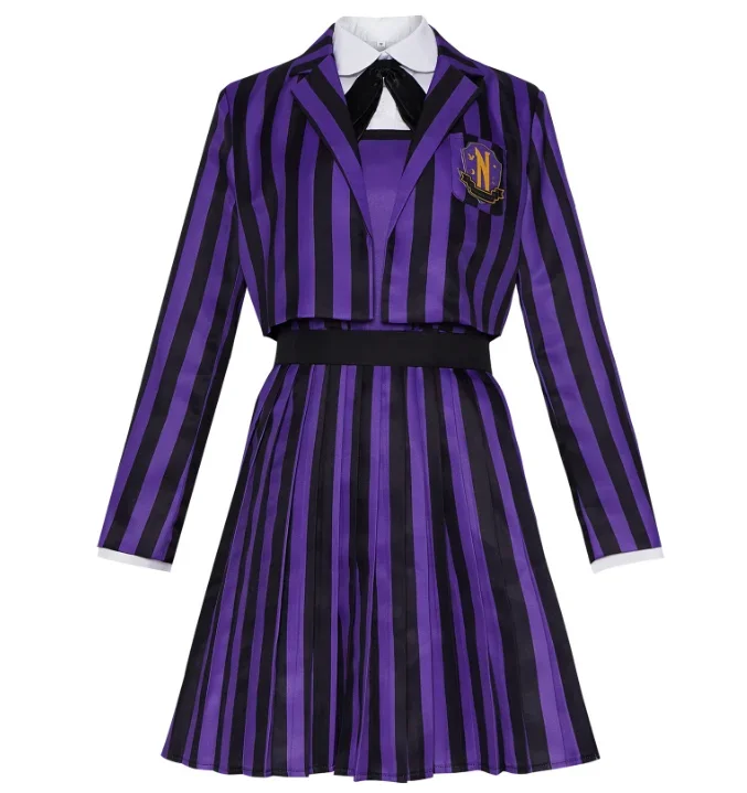 

Anime Wednesday Season 2 Enid Sinclair Wolf Girl School Uniform Costume Cosplay Halloween Outfit Addams Family Cosplay Costume