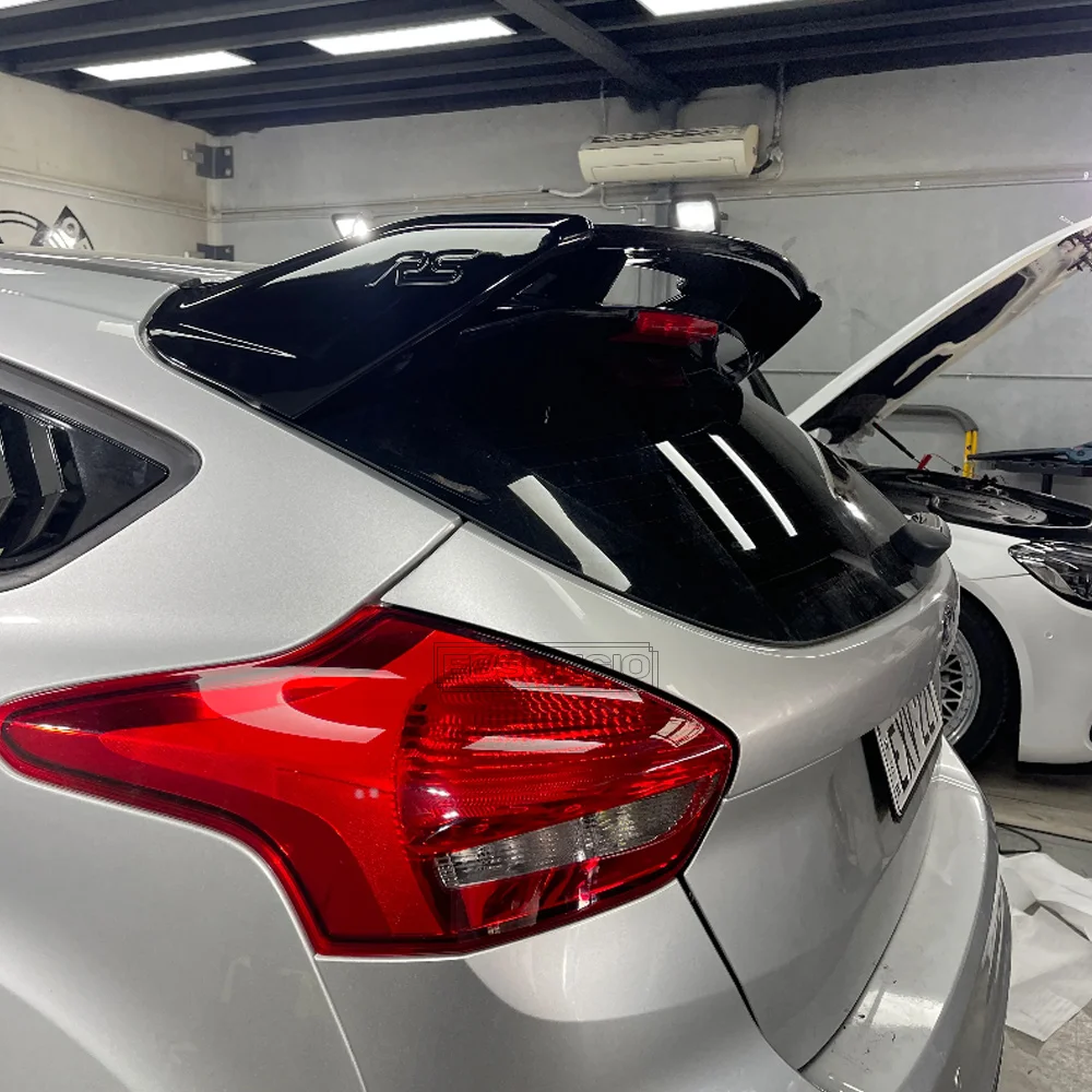 Voor Ford Focus 2012 tot 2018 ABS Exterieur Achterspoiler Staart Kofferbak Boot Vleugel Decoratie Auto Styling Voor Focus RS Spoiler