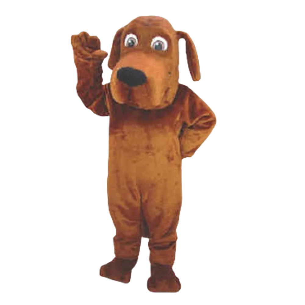 Best Price Brown Bloodhound Dog Mascot Costume Adult Size Cartoon Character Mascota Outfit Suit Fancy Dress Free Ship SW707