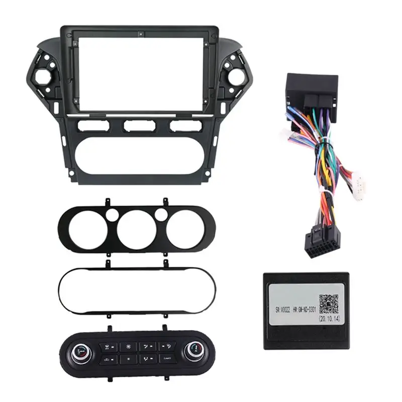 

Precise Car Audio Radio Frame Dashboard Fitting Panel 10In - 10.2In Fascias Black For Ford Mondeo IV 2007-2010