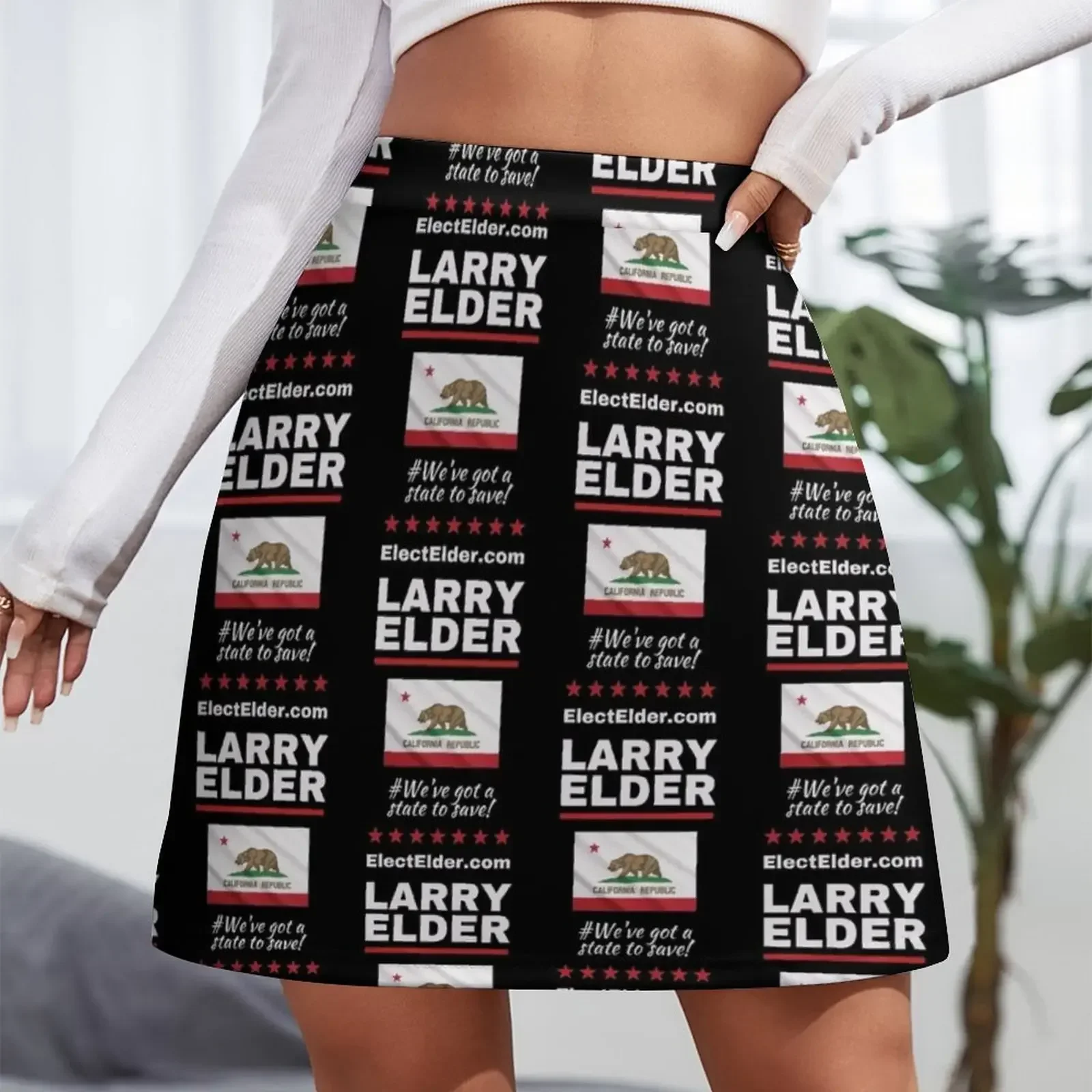 Larry Elder for California Governor - CA Flag Mini Skirt womans clothing women's clothing trend 2024 elegant skirts for women