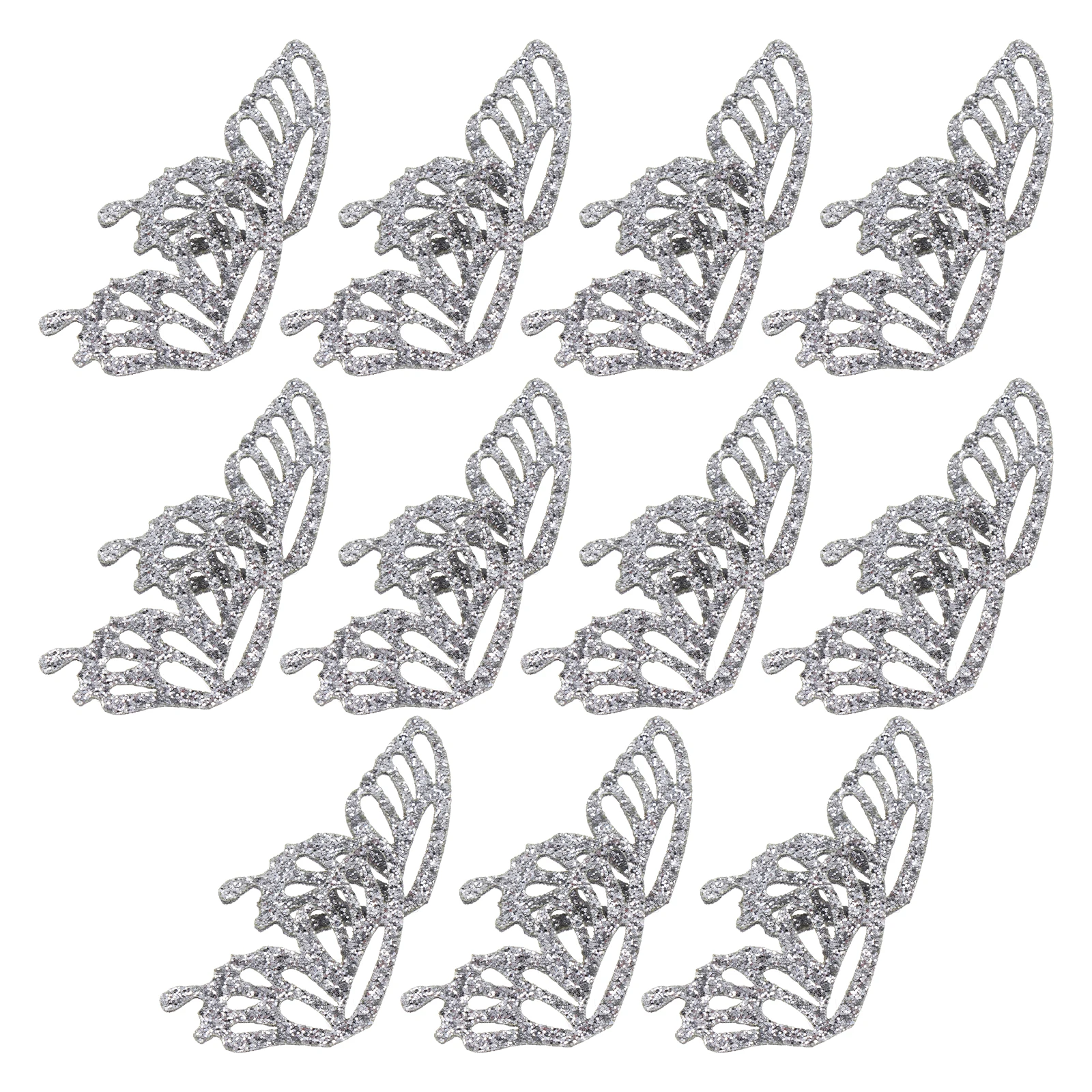 

30 Pcs Glitter Cloth Patches Decor Crafts Applique DIY Sewing Repair Clothing Supplies Hair Accessories Children Jewelry Elastic