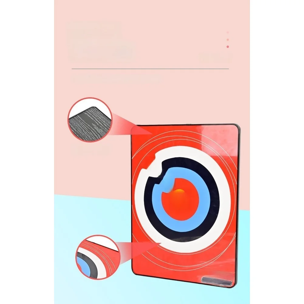 Lightweight 739g ABS Suction Cup Target For Dart Practice Bright Red Black Design 40x30x1.2cm For Indoor Outdoor