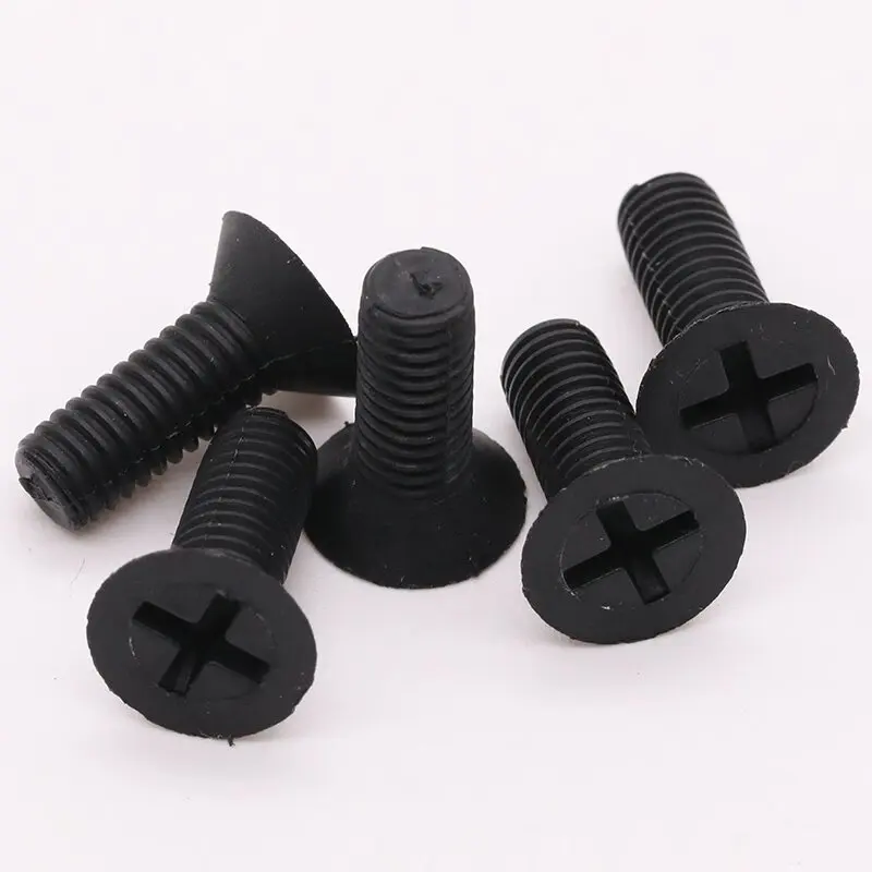 1000pcs M2 M2.5 M3 Black Zinc Plated Phillips Countersunk Head Machine Screws Cross Recessed Hardened Steel Tornillos for DIY Pr