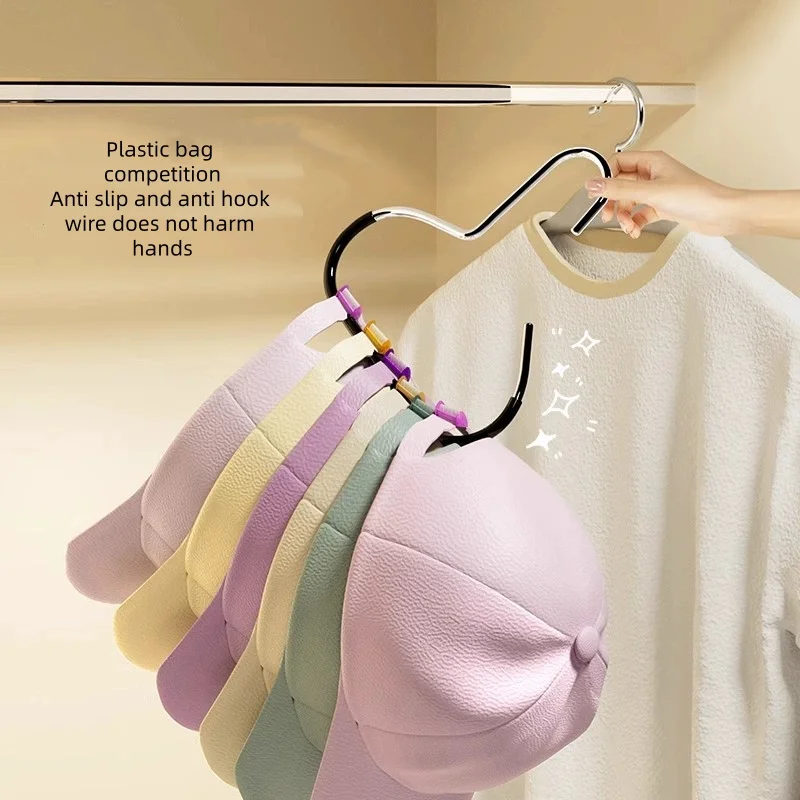 Gancho redondo versátil de aço manganês, perfeito para chapéus, laços, cachecóis e bolsas, ganchos de parede não deformáveis com suporte de carga forte, pesados