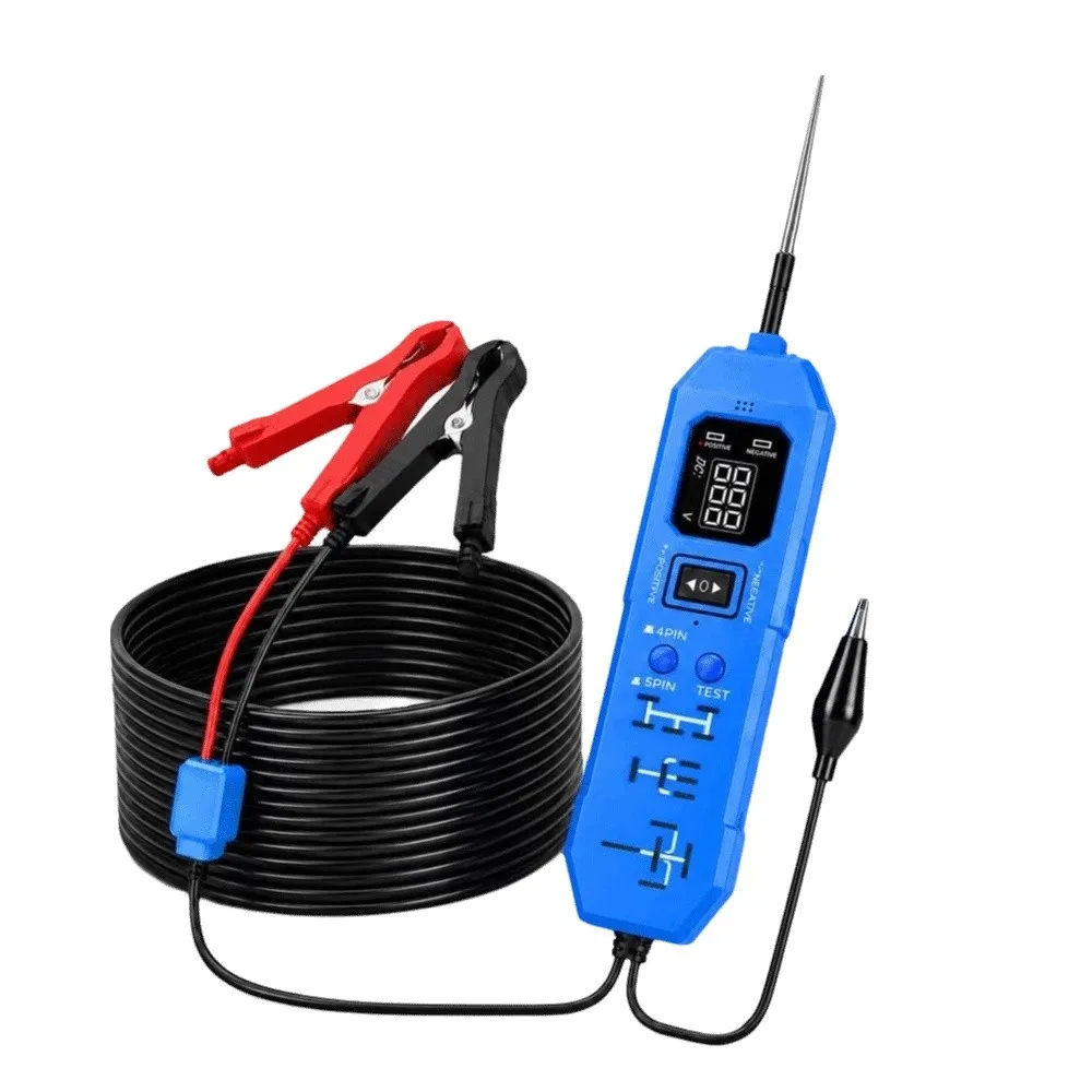 12V/24V Universal Multifunctional Car Circuit Tester Continuity Testing Test Lamp DC Car Power Tester Digital Display